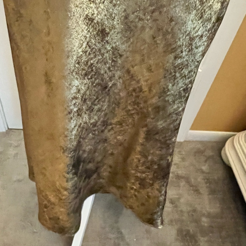 Long gold skirt